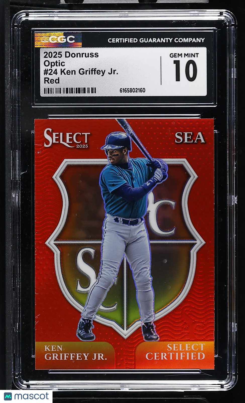 2025 Donruss Ken Griffey Jr. Red /99 Optic #24 CGC 10 Seattle Mariners