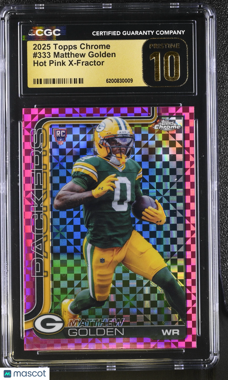 2025 Topps Chrome Matthew Golden Hot Pink X-Fractor Rookie #333 CGC 10 Pristine
