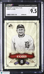 2006 SP Legendary Cuts Ty Cobb /99 #198 CGC 9.5 Detroit Tigers