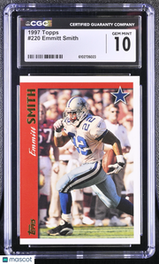 1997 Topps Emmitt Smith #220 CGC 10 Dallas Cowboys