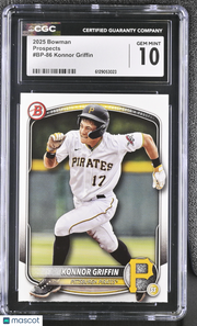 2025 Bowman Konnor Griffin Rookie Prospects #BP-86 CGC 10 Pittsburgh Pirates