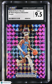 2022-23 Panini Mosaic Shai Gilgeous-Alexander Purple /99 #4 CGC 9.5 Thunder