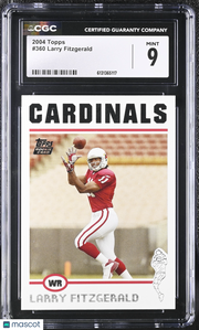 2004 Topps Larry Fitzgerald Rookie #360 CGC 9 Arizona Cardinals