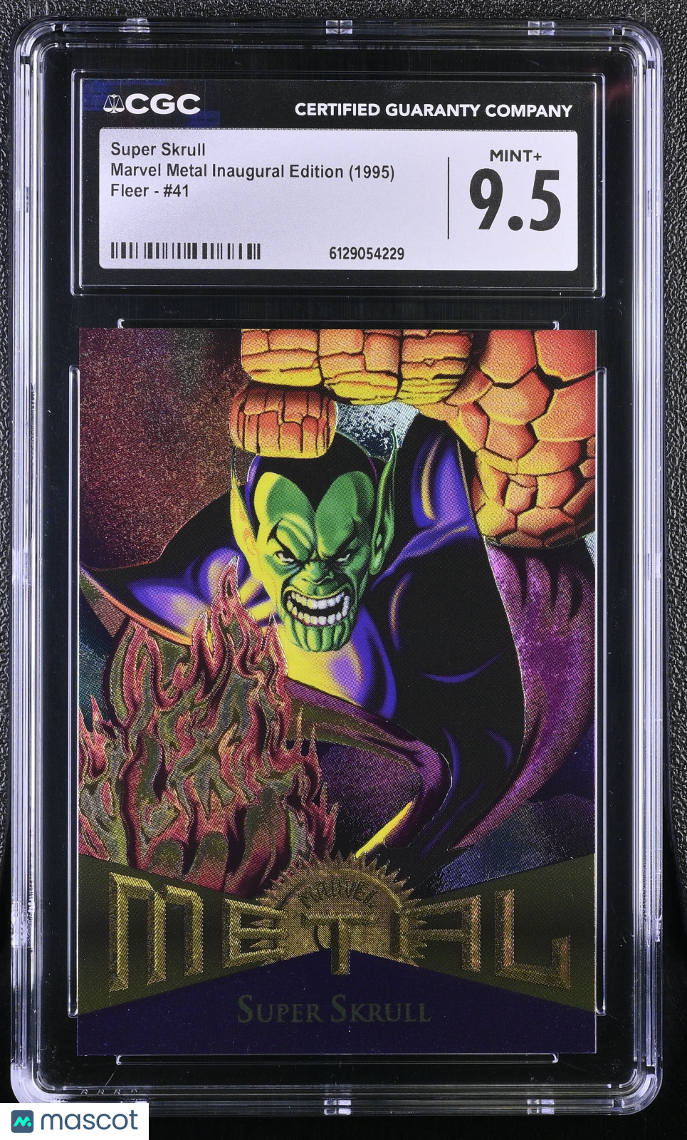 1995 Fleer Marvel Metal Inaugural Edition Super Skrull #41 CGC 9.5