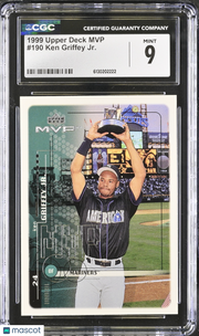 1999 Upper Deck MVP Ken Griffey Jr. #190 CGC 9