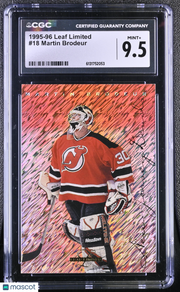 1995-96 Leaf Limited Martin Brodeur #18 CGC 9.5 New Jersey Devils