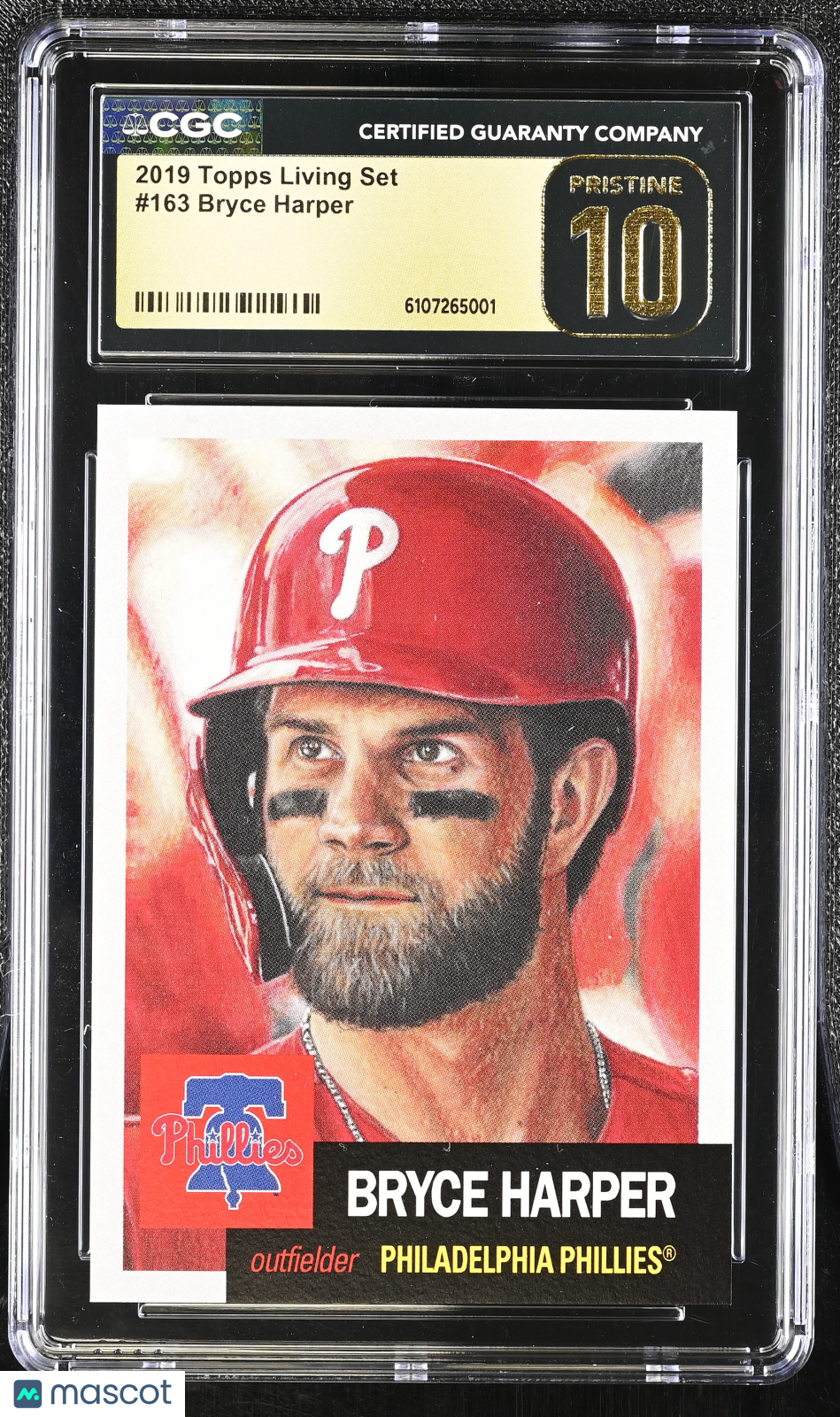 2019 Topps Living Set Bryce Harper #163 CGC 10 Philadelphia Phillies