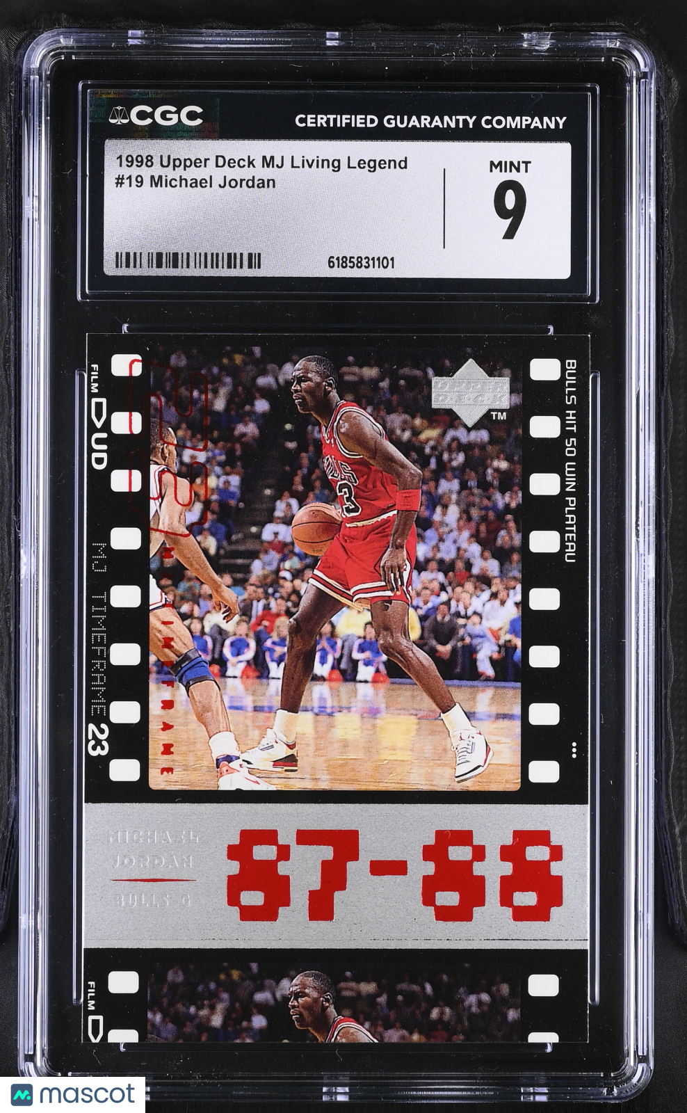 1998 Upper Deck MJ Living Legend Michael Jordan #19 CGC 9 Chicago Bulls