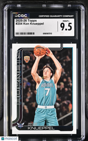2025-26 Topps Kon Knueppel Rookie #204 CGC 9.5 Charlotte Hornets