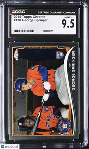 2014 Topps Chrome George Springer Rookie #138 CGC 9.5 Houston Astros