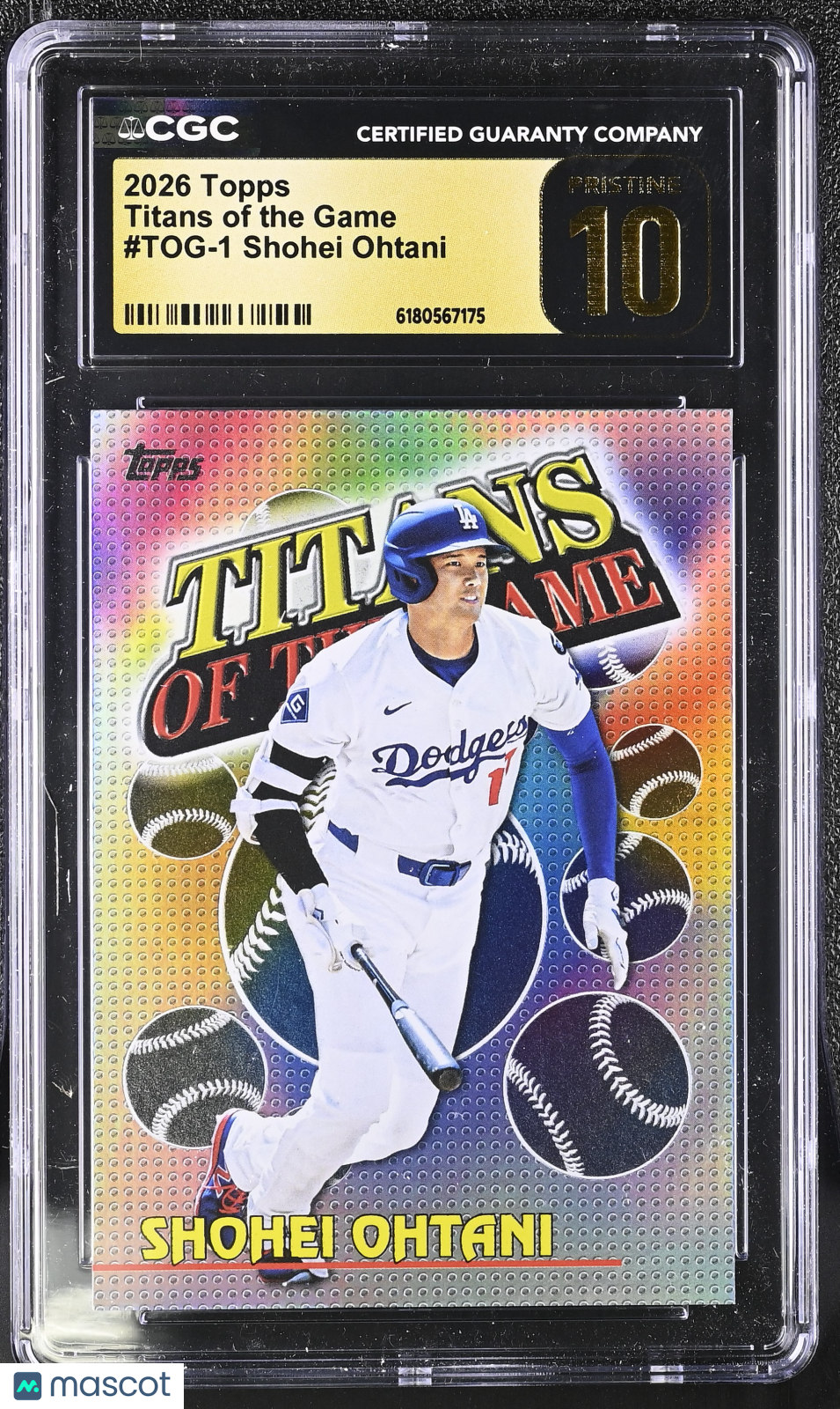 2026 Topps Shohei Ohtani Titans of the Game #TOG-1 CGC Pristine 10 LA Dodgers
