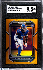 2022 Panini Prizm Kayvon Thibodeaux Orange /249 Rookie #370 SGC 9.5 Giants