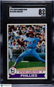 1979 Topps Burger King Steve Carlton #4 SGC 8