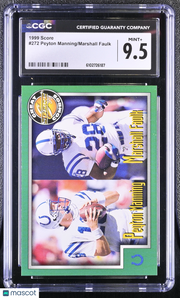 1999 Score Peyton Manning/Marshall Faulk #272 CGC 9.5 Indianapolis Colts