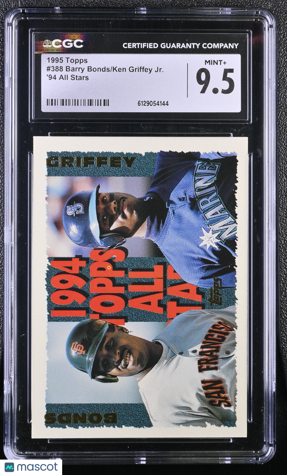 1995 Topps Barry Bonds/Ken Griffey Jr. '94 All Stars #388 CGC 9.5
