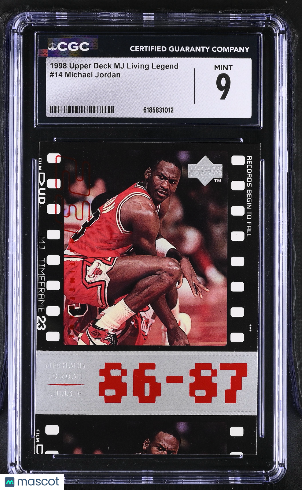 1998 Upper Deck MJ Living Legend Michael Jordan #14 CGC 9 Chicago Bulls