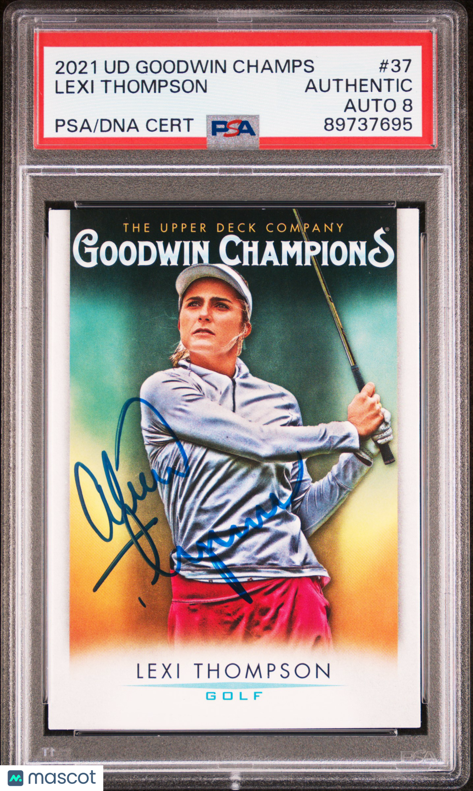 2021 Upper Deck Goodwin Champions Lexi Thompson Auto Autograph #37 PSA Authentic