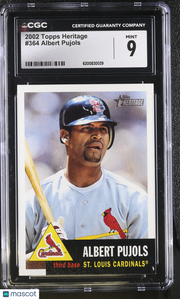 2002 Topps Heritage Albert Pujols #364 CGC 9 St. Louis Cardinals
