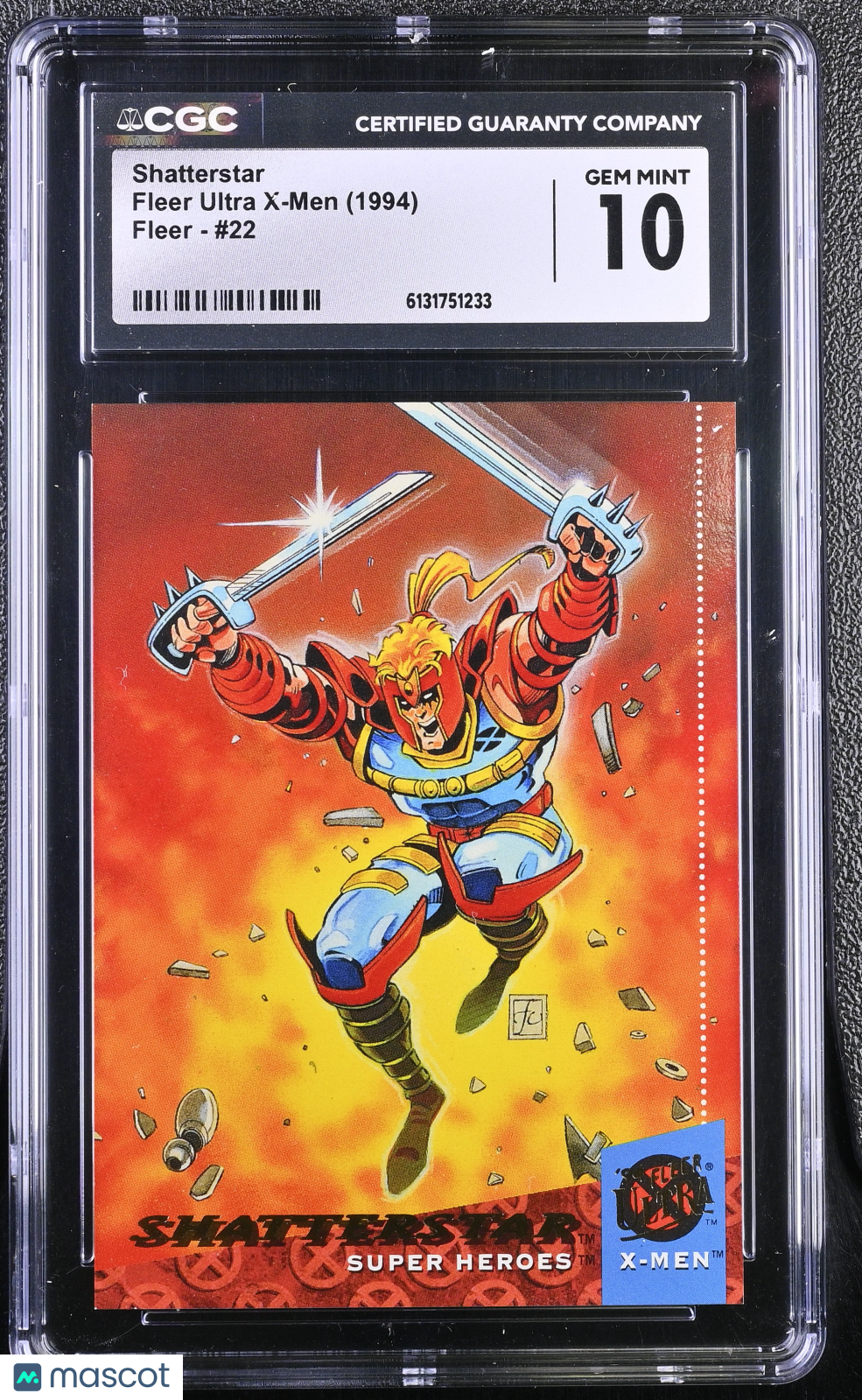 1994 Fleer Ultra X-Men Shatterstar #22 CGC 10
