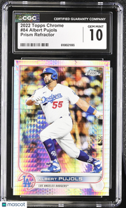 2022 Topps Chrome Albert Pujols Prism Refractor #84 CGC 10 Los Angeles Dodgers
