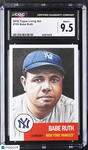 2018 Topps Living Set Babe Ruth #100 CGC 9.5 New York Yankees