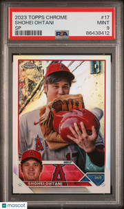 2023 Topps Chrome Shohei Ohtani SP #17 PSA 9 Los Angeles Angels