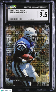 1995 Fleer Metal Marshall Faulk #84 CGC 9.5 Indianapolis Colts