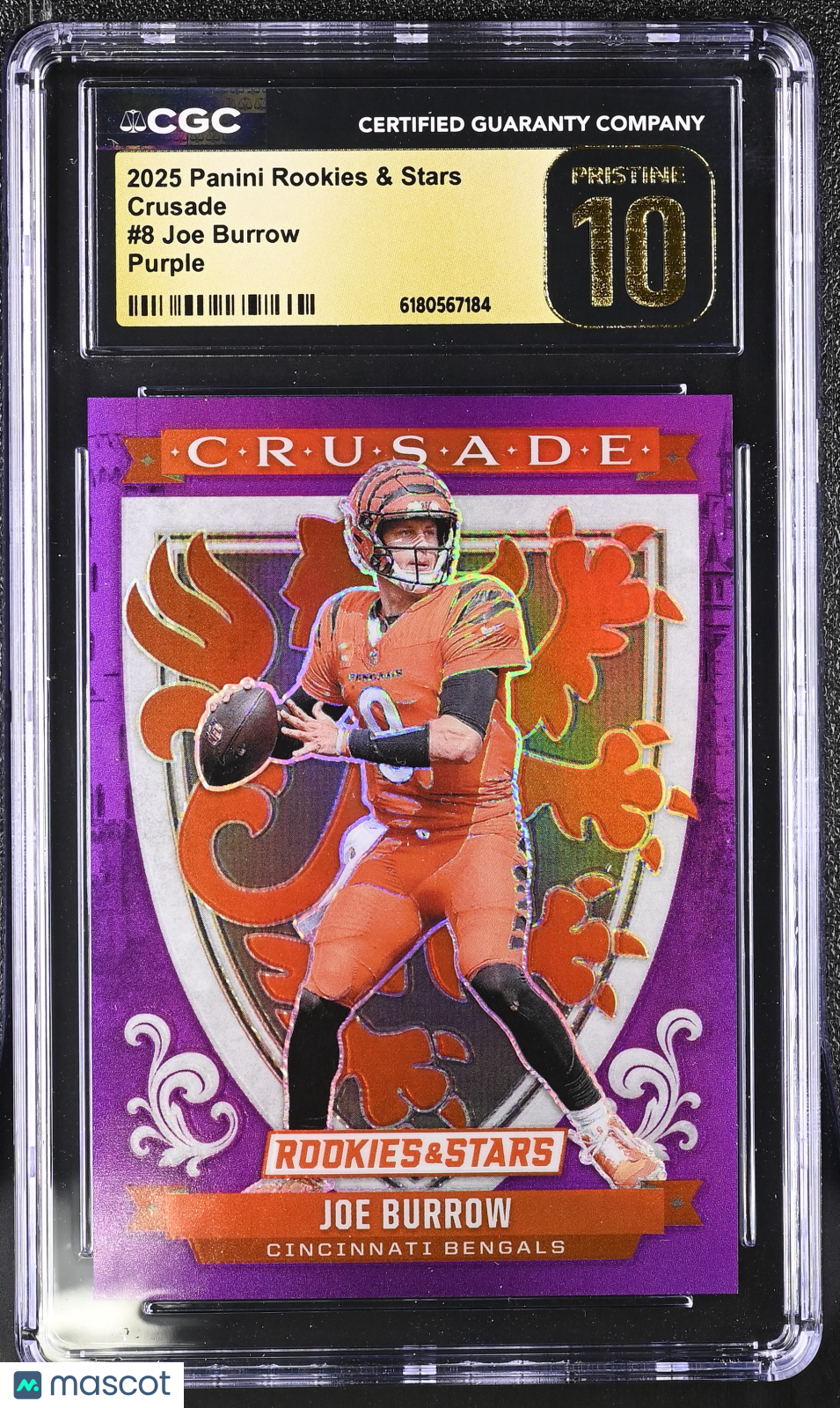 2025 Panini Rookies & Stars Joe Burrow Purple /35 Crusade #8 CGC 10 Pristine