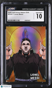 2026 Leaf Anime Nation Ova Lionel Messi #OVA-1 CGC 10