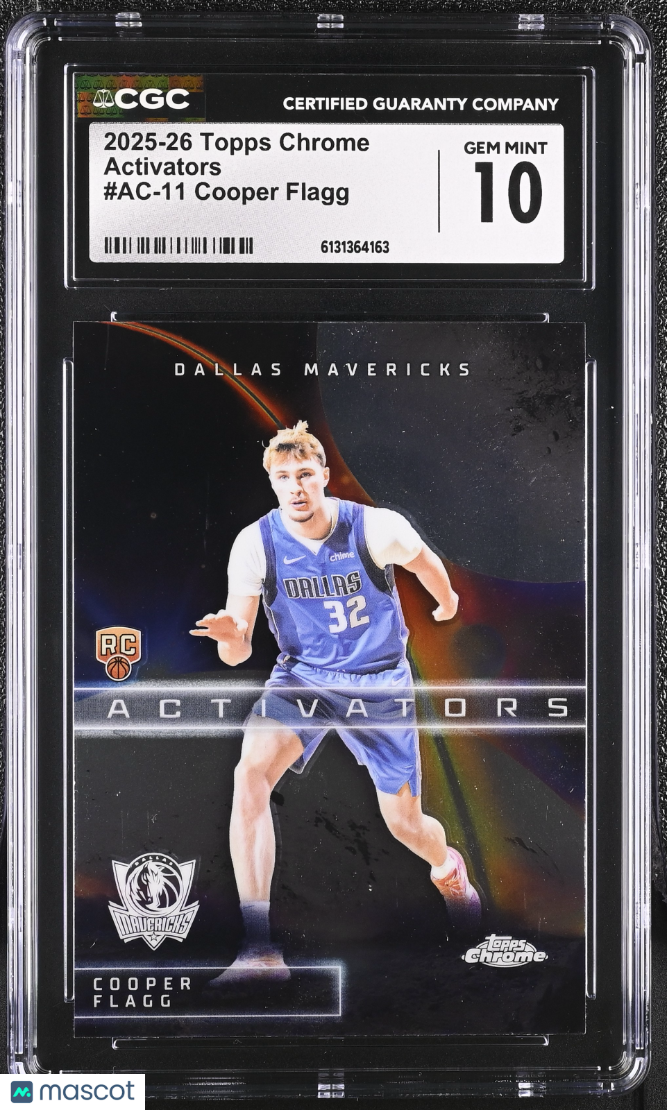 2025-26 Topps Chrome Cooper Flagg Rookie Activators #AC-11 CGC 10 Mavericks
