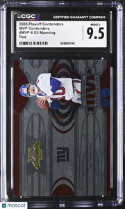 2005 Playoff Contenders Eli Manning Red /500 MVP #MVP-6 CGC 9.5 Giants