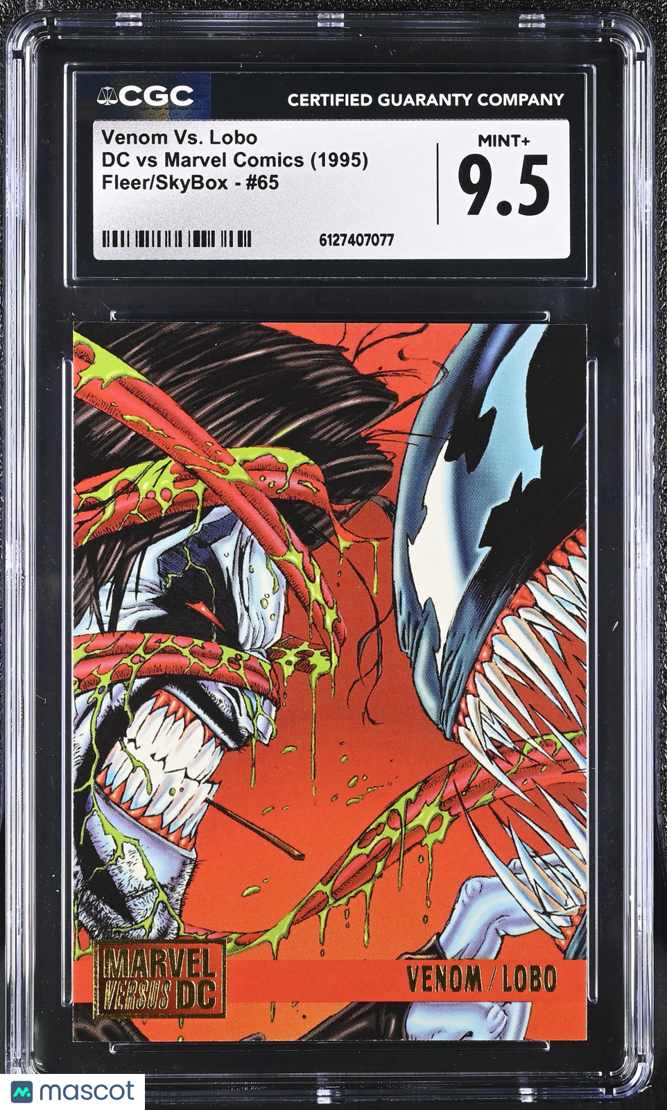 1995 Fleer/Skybox DC VS Marvel Comics Venom Vs. Lobo #65 CGC 9.5