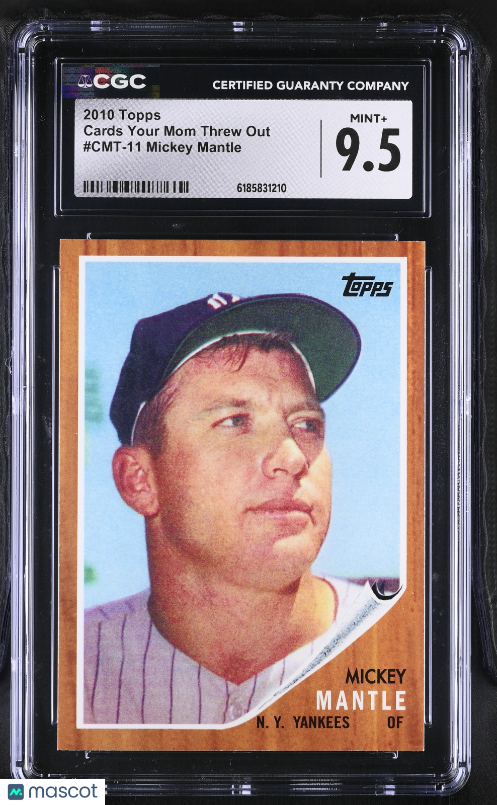 2010 Topps Mickey Mantle Cards Your Mom Threw Out #CMT-11 CGC 9.5 Yankees