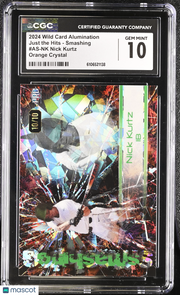 2024 Wild Card Alumination Nick Kurtz Orange Crystal /10 Rookie #AS-NK CGC 10