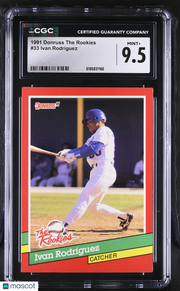 1991 Donruss The Rookies Ivan Rodriguez #33 CGC 9.5 Texas Rangers