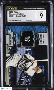 2013 Topps Babe Ruth Chasing History #CH-11 CGC 9