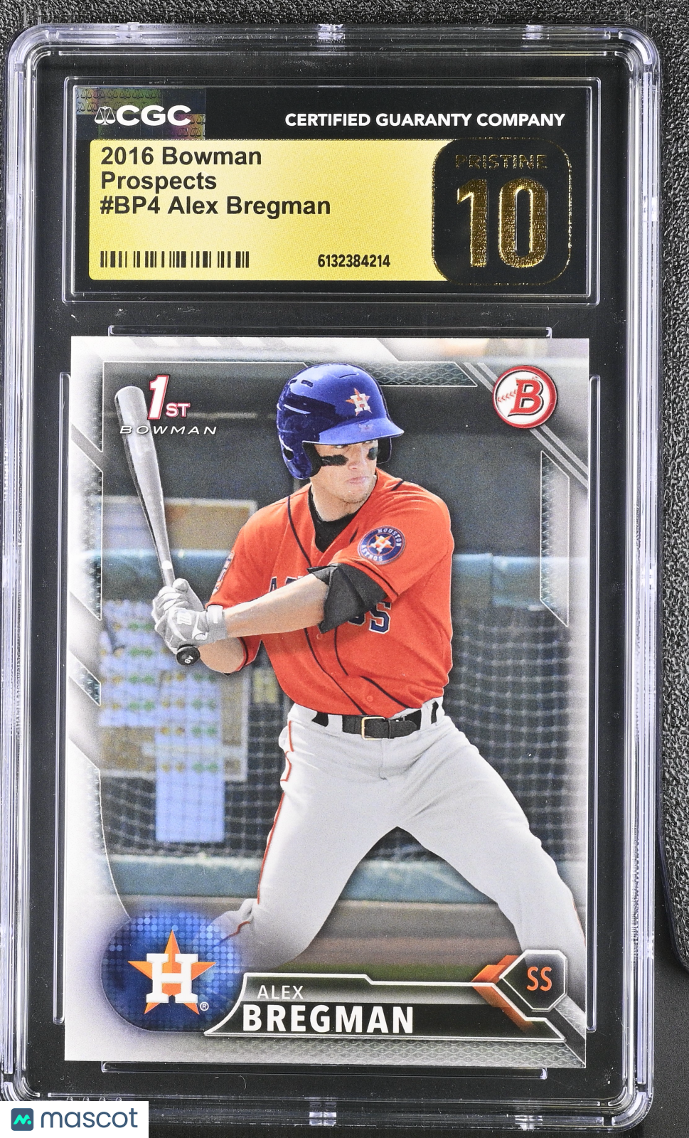2016 Bowman Alex Bregman Rookie Prospects #BP4 CGC 10 Pristine Astros