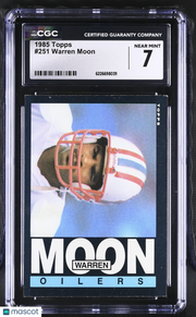 1985 Topps Warren Moon #251 CGC 7 Houston Oilers