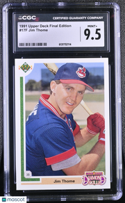 1991 Upper Deck Final Edition Jim Thome Rookie #17F CGC 9.5 Cleveland Indians