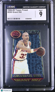 1994-95 Topps Finest Grant Hill Rookie #200 CGC 9 Detroit Pistons