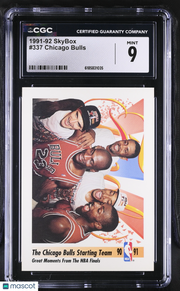1991-92 Skybox Chicago Bulls #337 CGC 9