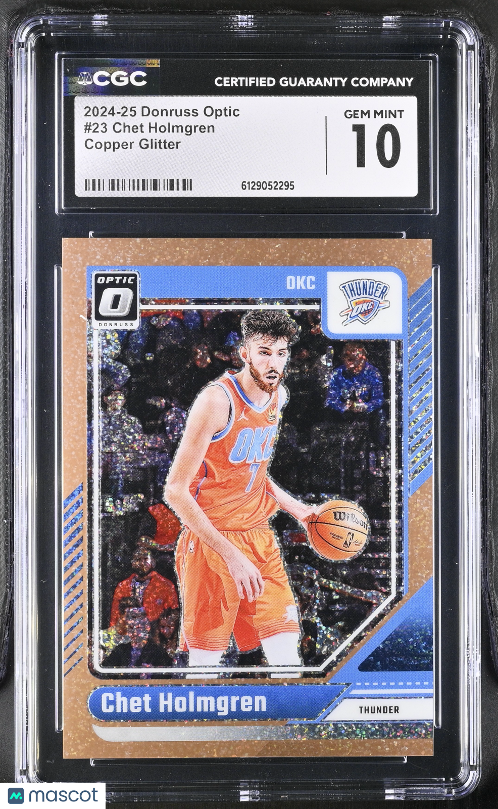 2024-25 Donruss Optic Chet Holmgren Copper Glitter /99 #23 CGC 10 Thunder