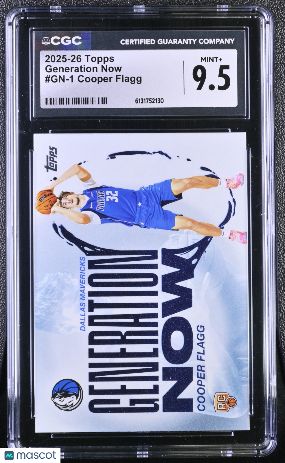 2025-26 Topps Cooper Flagg Rookie Generation Now #GN-1 CGC 9.5 Dallas Mavericks