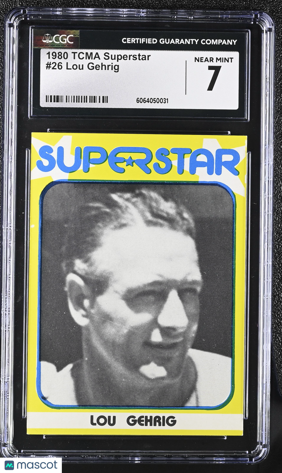 1980 Tcma Superstar Lou Gehrig #26 CGC 7