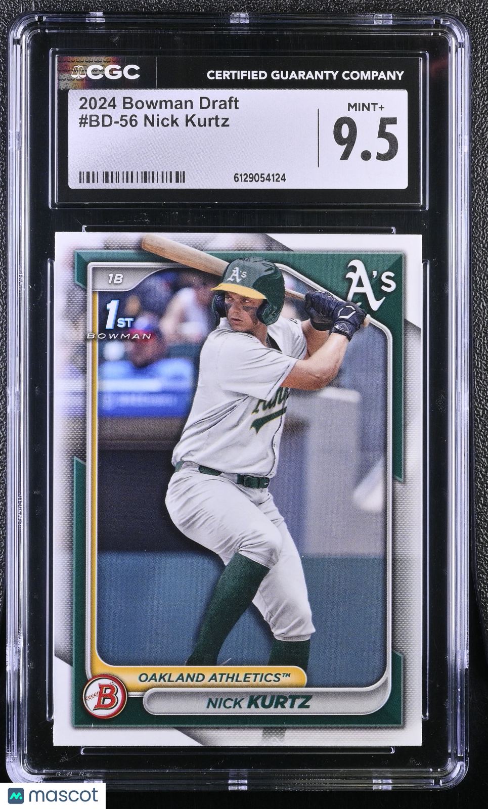 2024 Bowman Draft Nick Kurtz Rookie #BD-56 CGC 9.5 Oakland Athletics