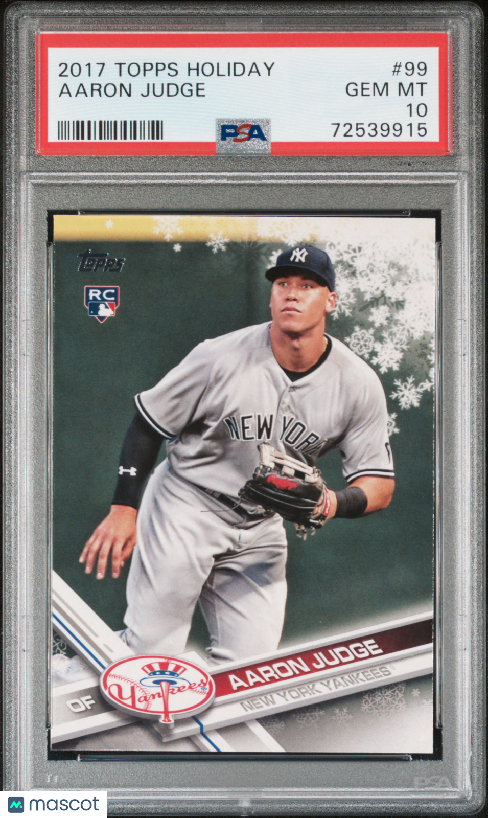 2017 Topps Holiday Aaron Judge Rookie #99 PSA 10 New York Yankees