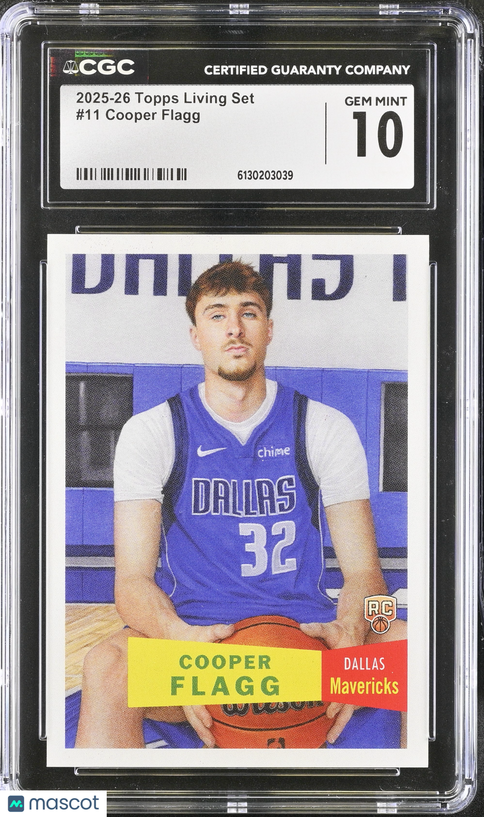 2025-26 Topps Living Set Cooper Flagg Rookie #11 CGC 10 Dallas Mavericks