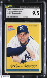 2004 Fleer Platinum Derek Jeter Platinum Portraits #6PP CGC 9.5