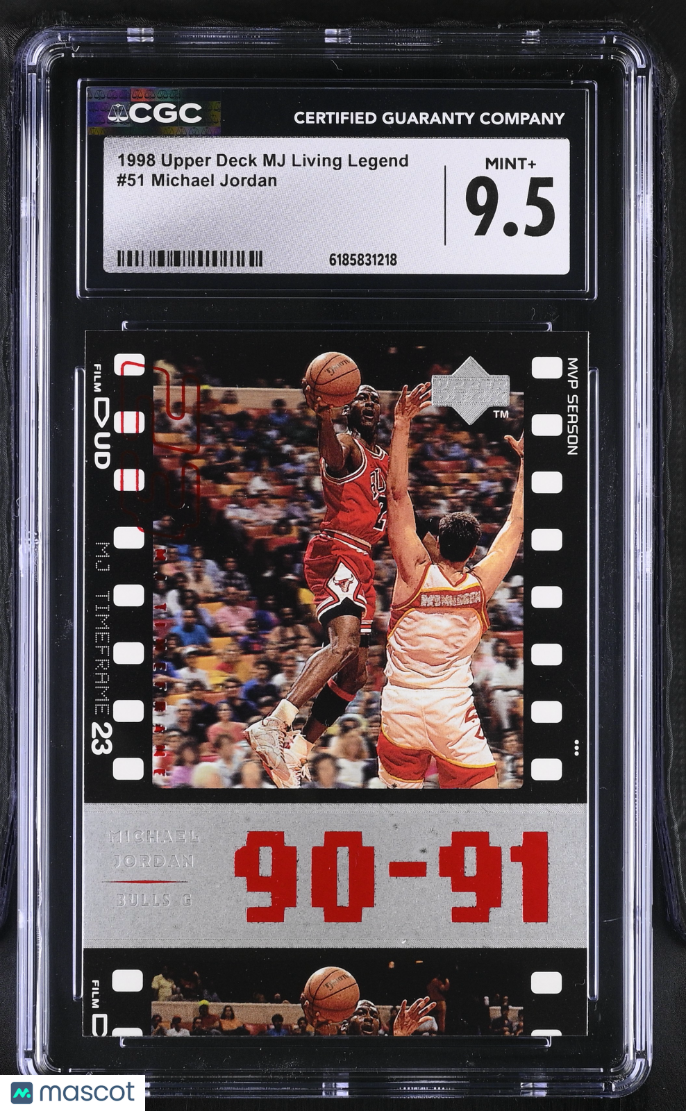 1998 Upper Deck MJ Living Legend Michael Jordan #51 CGC 9.5 Chicago Bulls