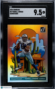 2024 Donruss Terrell Owens Downtown #8 SGC 9.5 Dallas Cowboys
